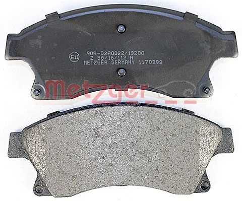 METZGER 1170393 Bremsbelagsatz, Scheibenbremse